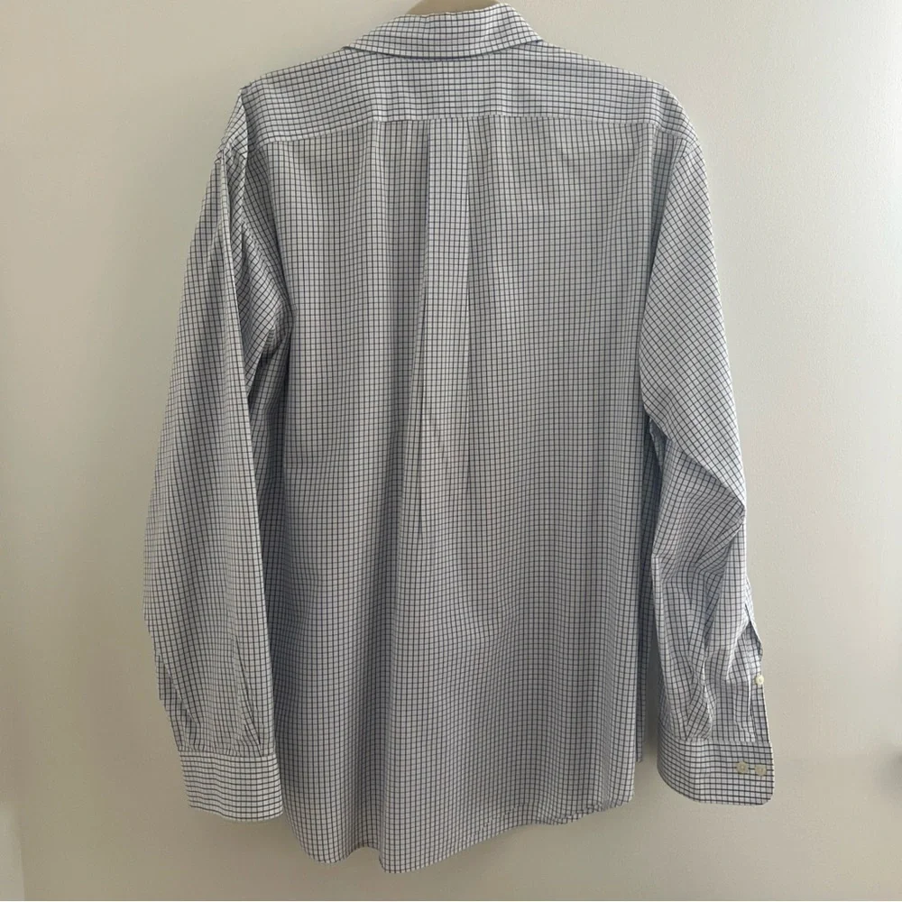 Polo Ralph Lauren Classic Fit Buttondown Blue Check XL 16.5 Neck